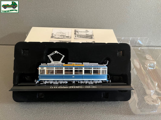 Voiture Miniature Tramway Ce 4/4 Elefant SWS/MFO 1929 1931 Ixo Atlas au 1/87