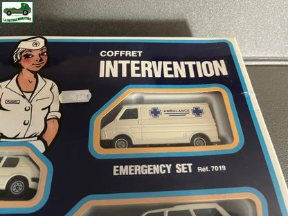 Voiture Miniature Coffret Intervention Solido Emergency Set Ref 7019 France 1/43