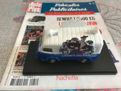 Voiture miniature Renault 1000 kg Laine du Marin Auto Plus Hachette au 1/43