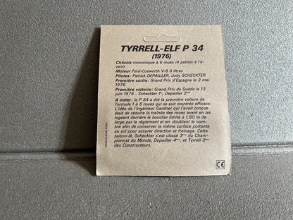 Voiture miniature F1 Tyrrell P 34 1976 Elf Competition 1/53 Type Majorette