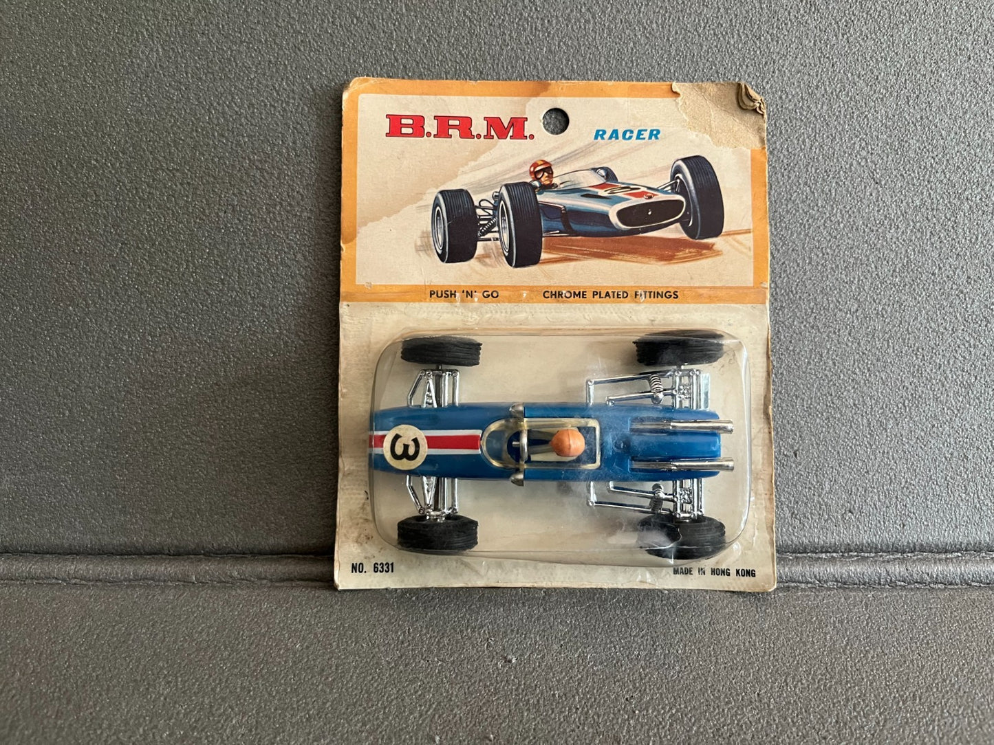 Jouet Ancien Voiture Miniature B.R.M. Racer 6331 Hong Kong