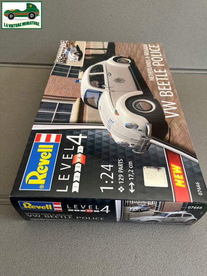 Maquette  à monter Voiture miniature Volkswagen VW Beetle Police Revell 1/24