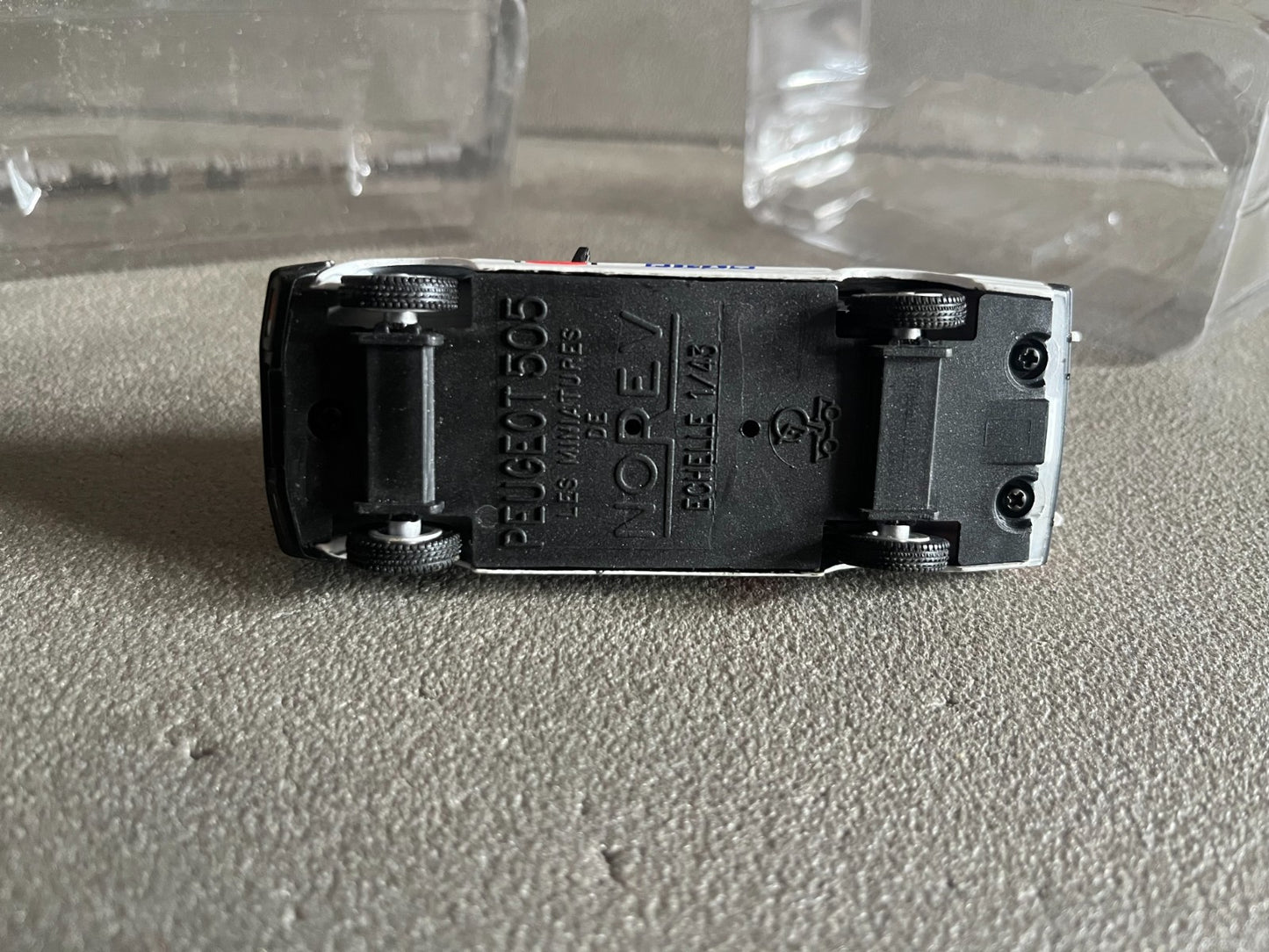 Voiture Miniature Peugeot 505 1987 Tour de France Vélo Norev 1/43