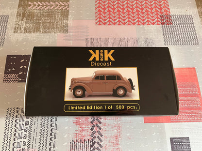 Voiture miniature Opel Kadett K38 Beige KK Scale au 1/18