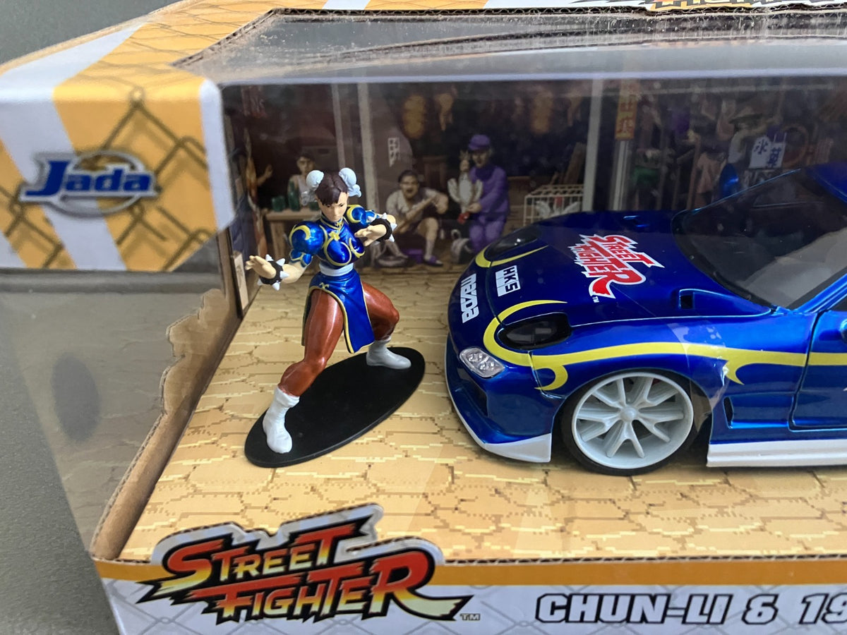 Voiture miniature 1993 Mazda RX-7 Chun Li Street Fighter Jada au 1/24