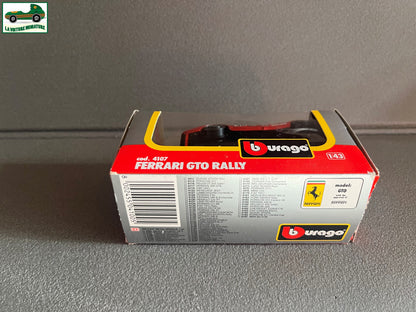 Voiture miniature Collection Ferrari GTO Rally cod 4107 Burago 1/43