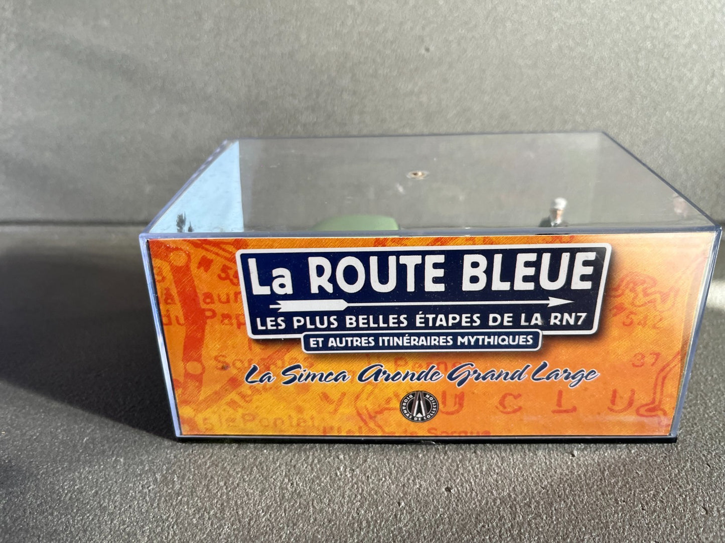 Voiture Miniature Simca Aronde Grand Large Etape 4 La Route Bleue RN7 1/43