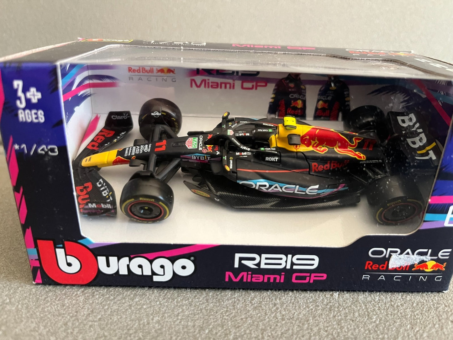 Voiture miniature Collection Formule 1 F1 Red Bull RB19 Miami GP Burago au 1/43