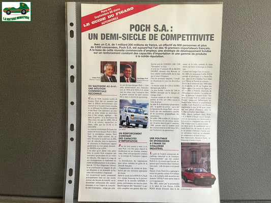 Ancien Dépliant Brochure Documentation Automobile Lada Article Poch Figaro 1988