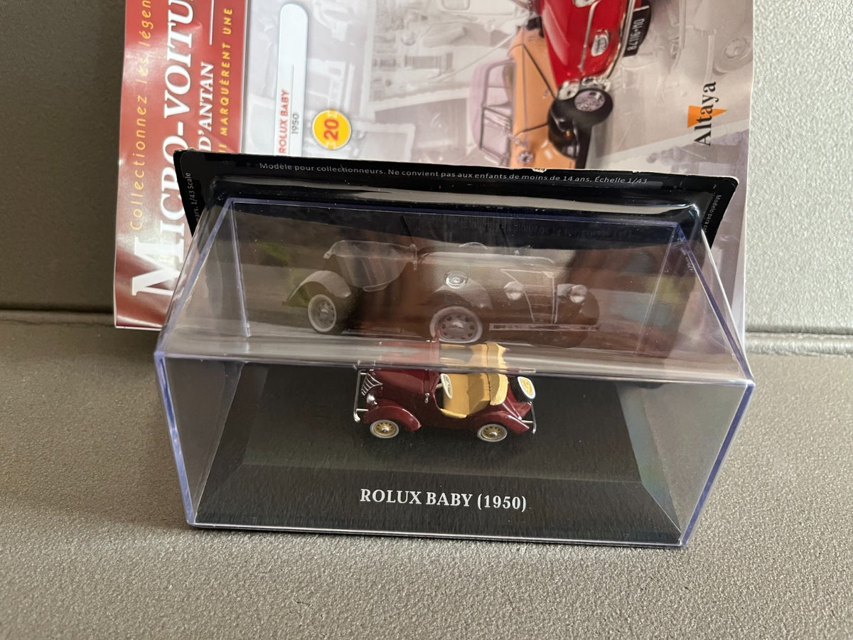 Voiture Miniature Rolux Baby 1950 Micro-Voitures D'Antan Altaya 1/43