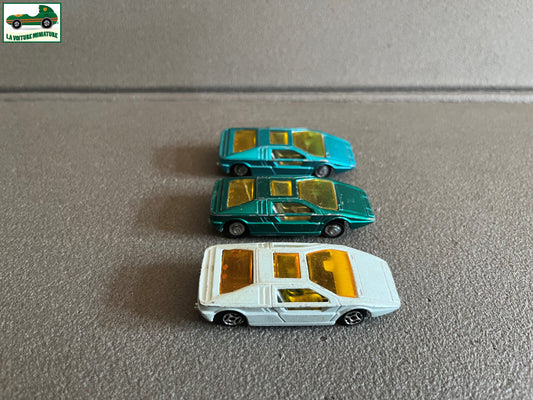 Ancienne Miniature Voiture Lot de 3 Maserati Bommerang MiniJet Norev France 1/64