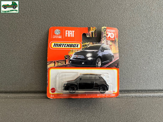 Voiture miniature 2019 Fiat 500 Turbo Matchbox 70 Years 1/64