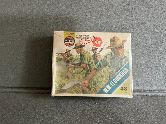 Maquette Militaire Figurine Soldat HO/OO Airfix WWII Gurkhas 1/72