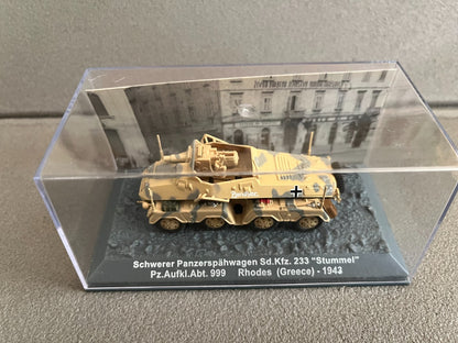 Miniature Militaire Char Tank Blindé Schwerer Panzerspahwagen Sd.Kfz Altaya 1/72