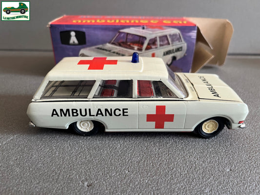 Ancien Jouet Voiture Plasticart Kombi Ambulance Car Tole Metal Made in GDR 1/30