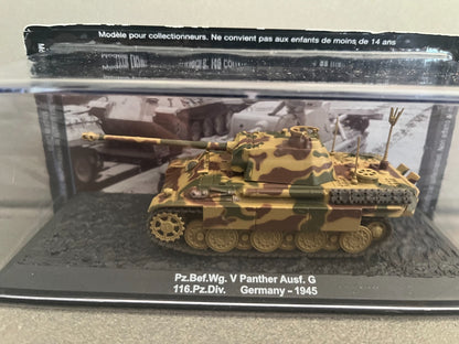 Miniature Militaire Char Tank Blindé Pz.Bef.Wg. V Panther 116 Altaya 1/72
