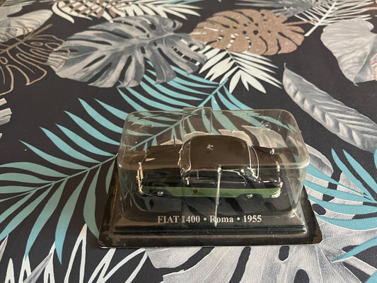 Voiture Miniature Fiat 1400 Roma 1955 Taxi Du Monde au 1/43 Altaya