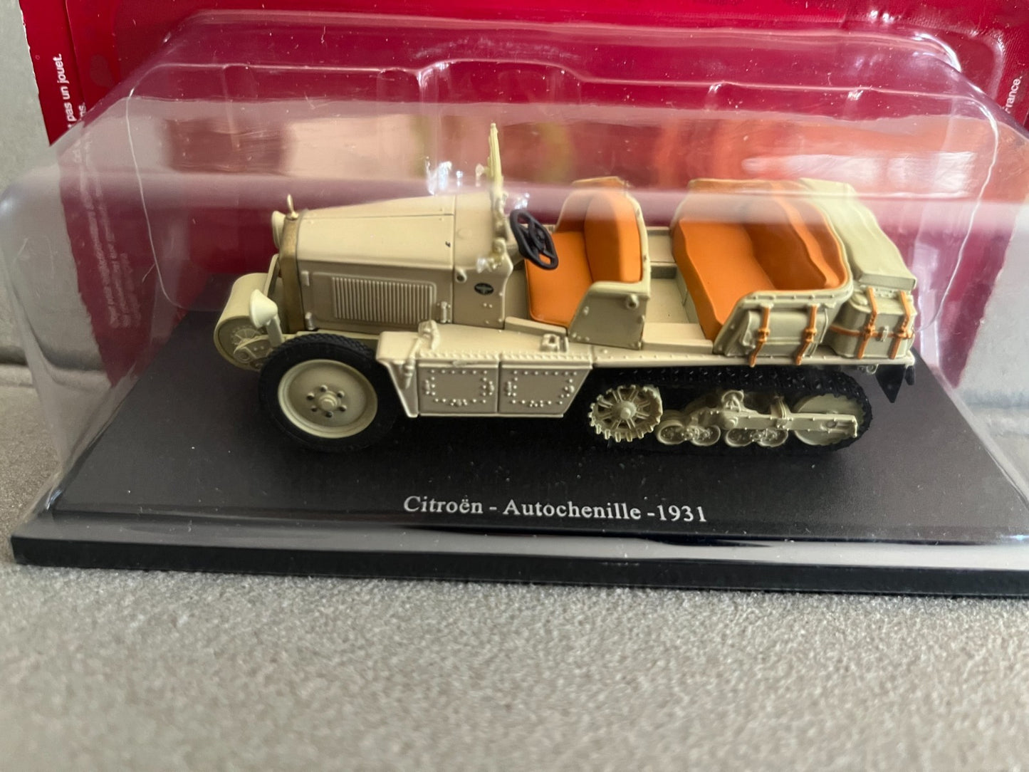 Voiture Miniature Citroen Autochenille 1931 Edition Atlas au 1/43