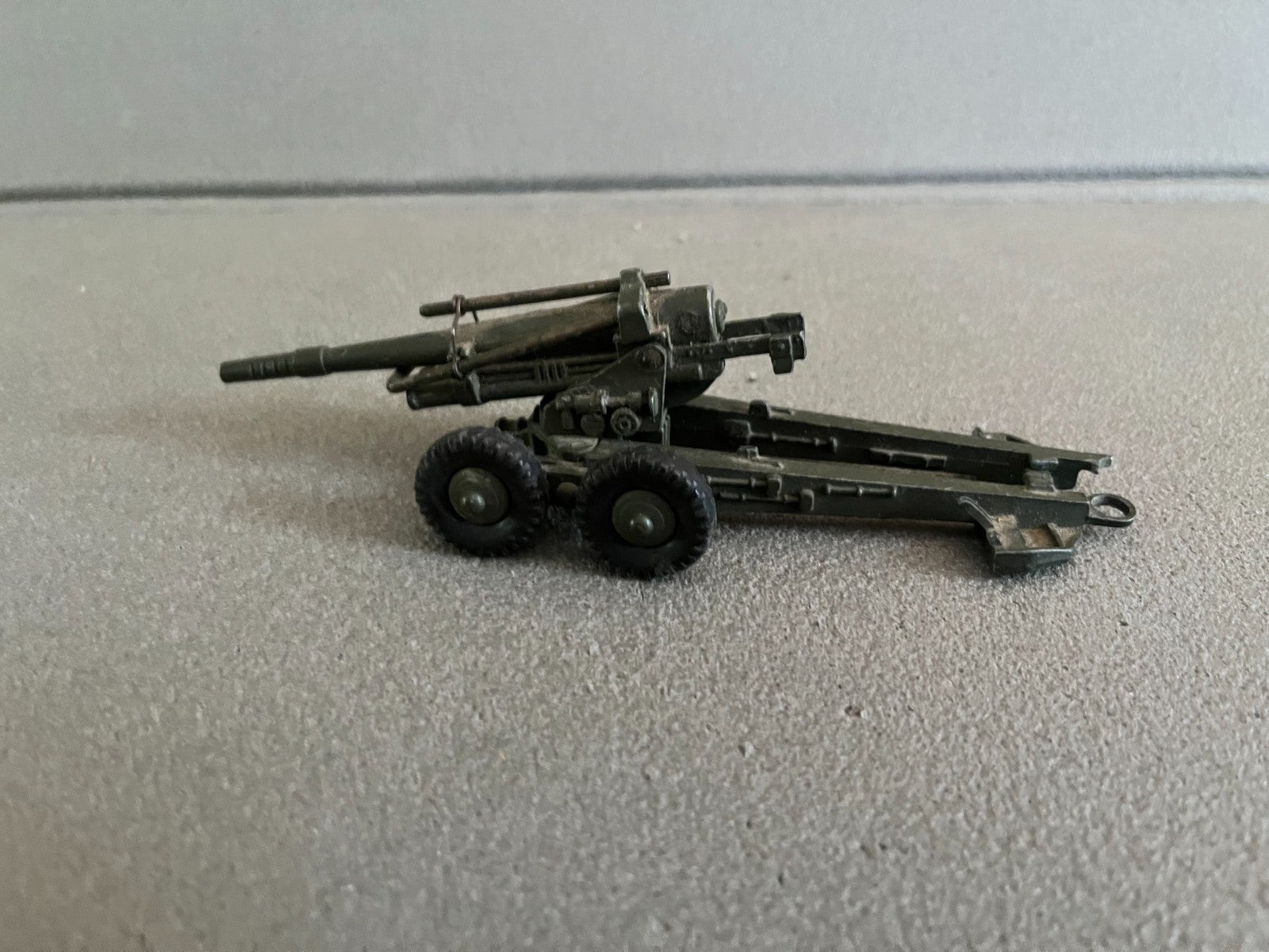 Ancienne Miniature Militaire Canon Obusier 155 Dinky Toys Meccano France Epave