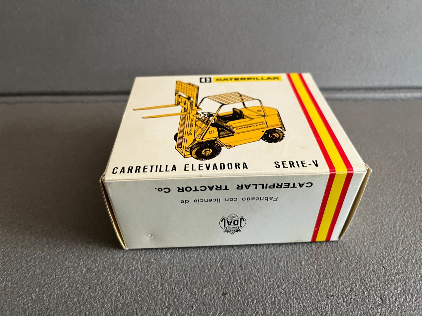 Miniature Véhicule Chantier Chariot Elevateur Caterpillar 215 Joal 1/25