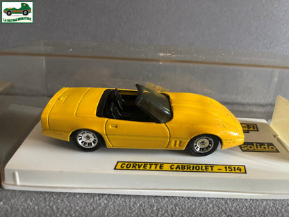 Voiture Miniature Chevrolet Corvette Cabriolet 1514 Solido au 1/43