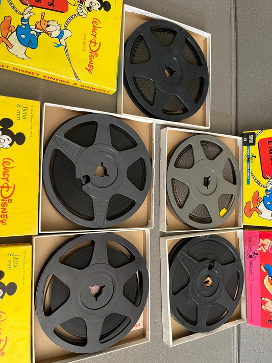 Lot Ancien Super 8 Walt Disney Donald Goofy Mickey Les Trois Petits Cochons