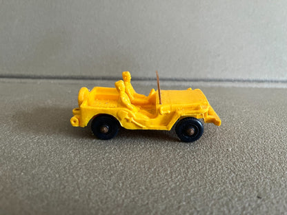Voiture Miniature Ancien Jeep Willys Tomte Lardal Norway Plastique Gomme