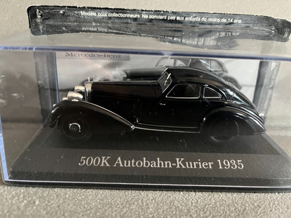 Voiture Miniature Mercedes 500k Autobahn Kurier 1935 Altaya au 1/43
