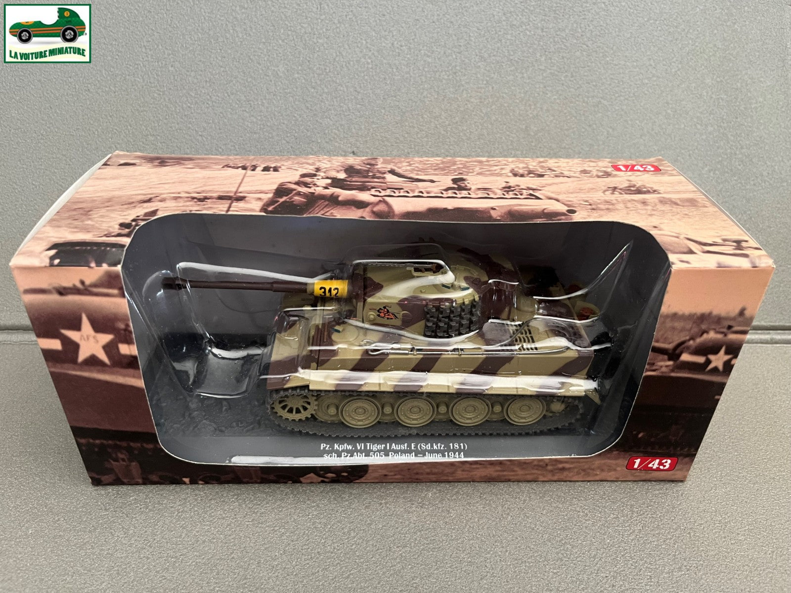 Miniature Militaire Blindé Char Tank Pz. Kpfw. VI Tiger I Poland 1944 au 1/43