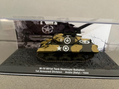 Miniature Militaire Char Tank Blindé M-10 601St Tank Destroyer Altaya 1/72
