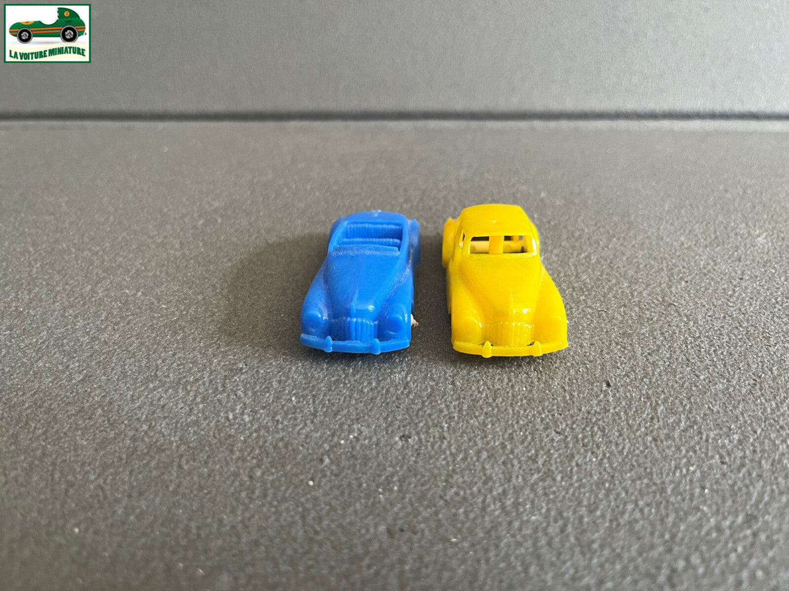 Ancienne Miniature Voiture Lot de 2 Premiere Serie Plastique Norev 1950 1/66