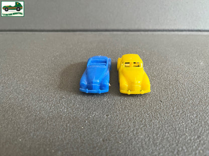 Ancienne Miniature Voiture Lot de 2 Premiere Serie Plastique Norev 1950 1/66