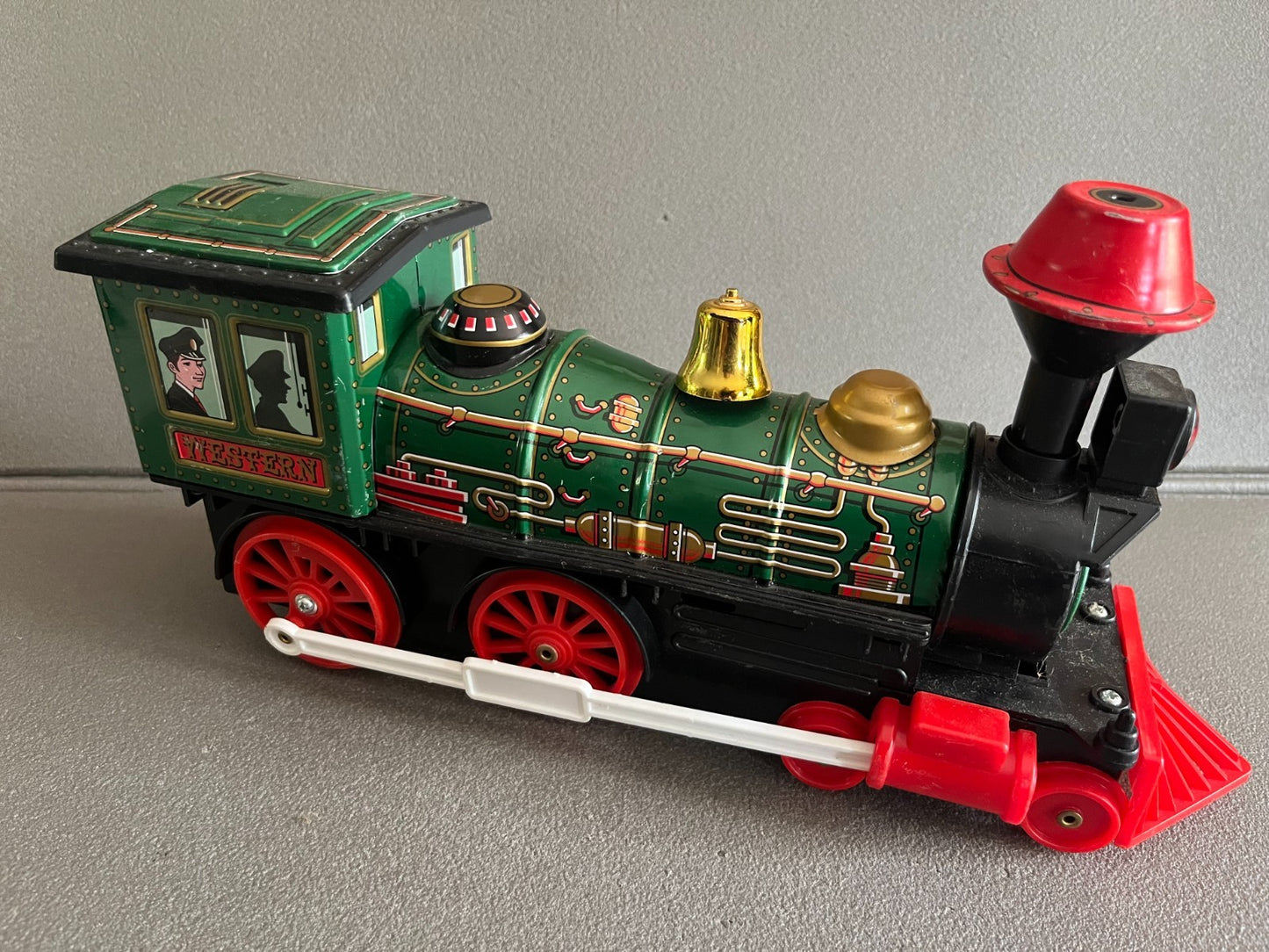 Jouet Ancien Tôle Train Locomotive Modern Toys Western Japan