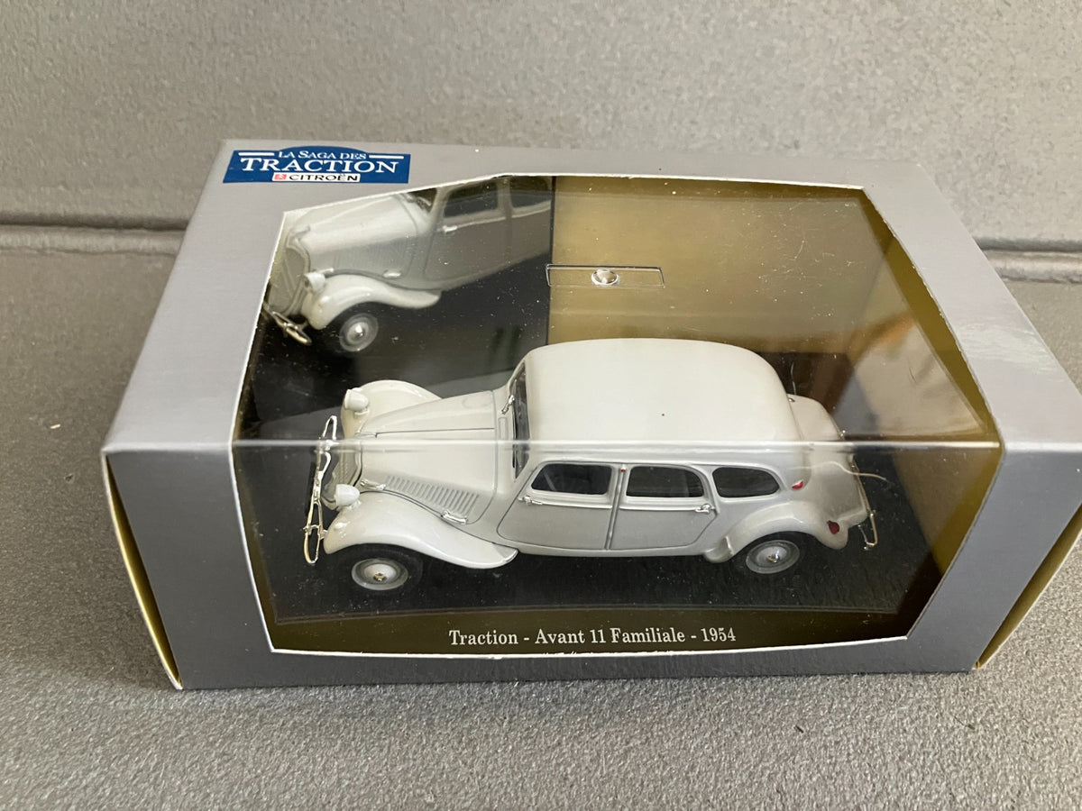 Voiture Miniature Citroen Traction Avant 11 Familiale 1954 Editions Atlas 1/43