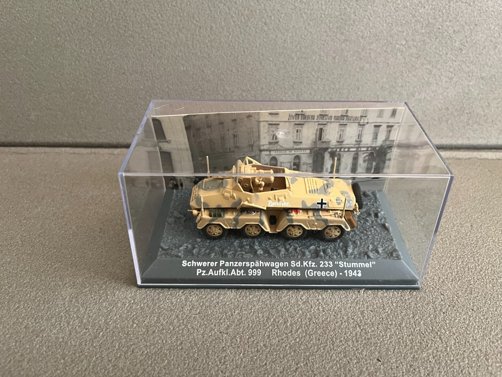 Miniature Militaire Char Tank Blindé Schwerer Panzerspahwagen Sd.Kfz Altaya 1/72