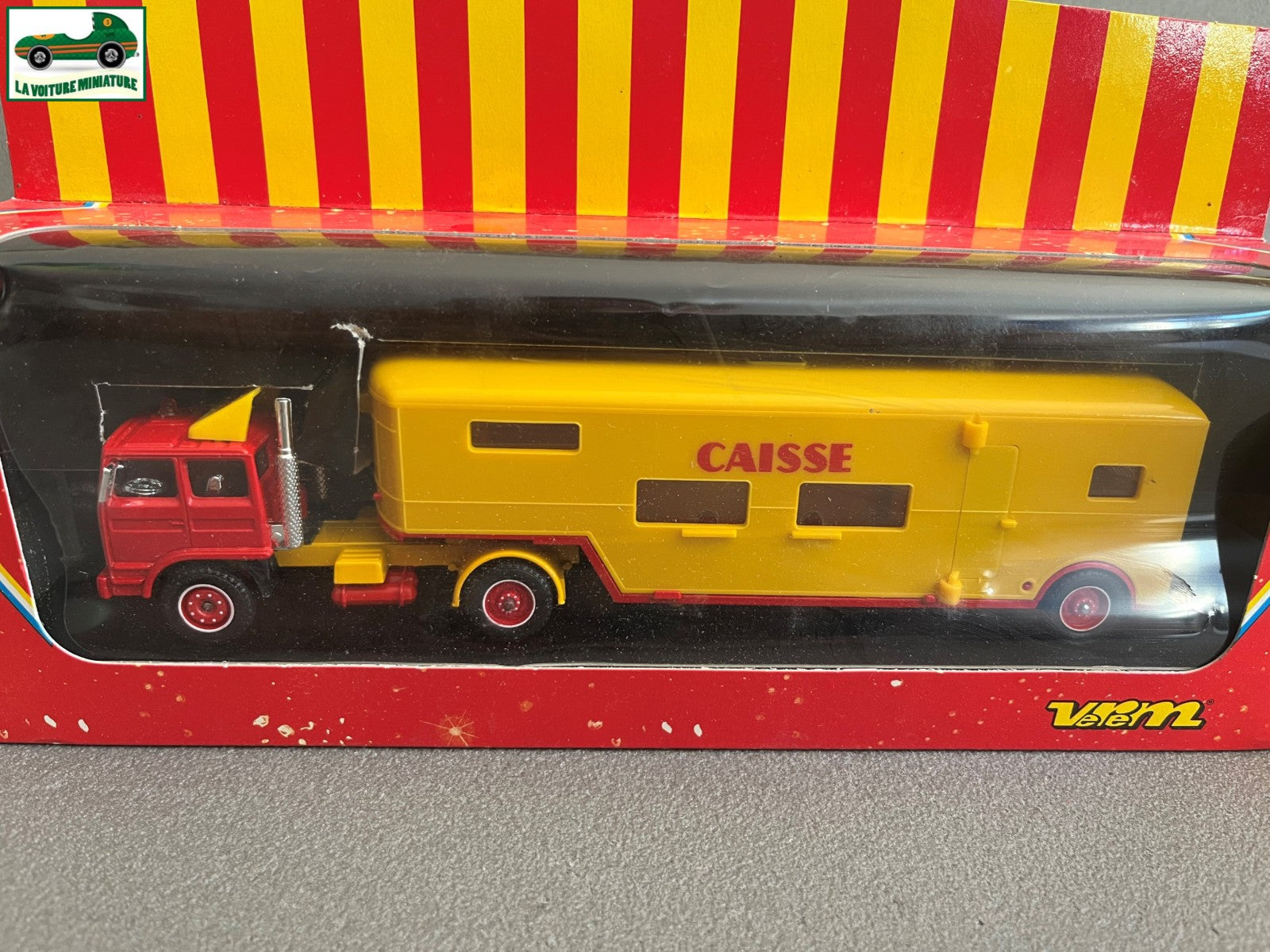 Voiture Miniature Semi Remorque Renault Transport Caisse Pinder Verem 808 1/50