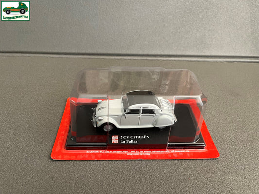 Voiture miniature Citroen 2cv 2 cv La Pallas Auto Plus Hachette 1/43