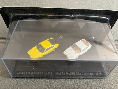 Voiture Miniature Duo Matra Bagheera 1975 Courrèges Universal Hobbies 1/87 HO