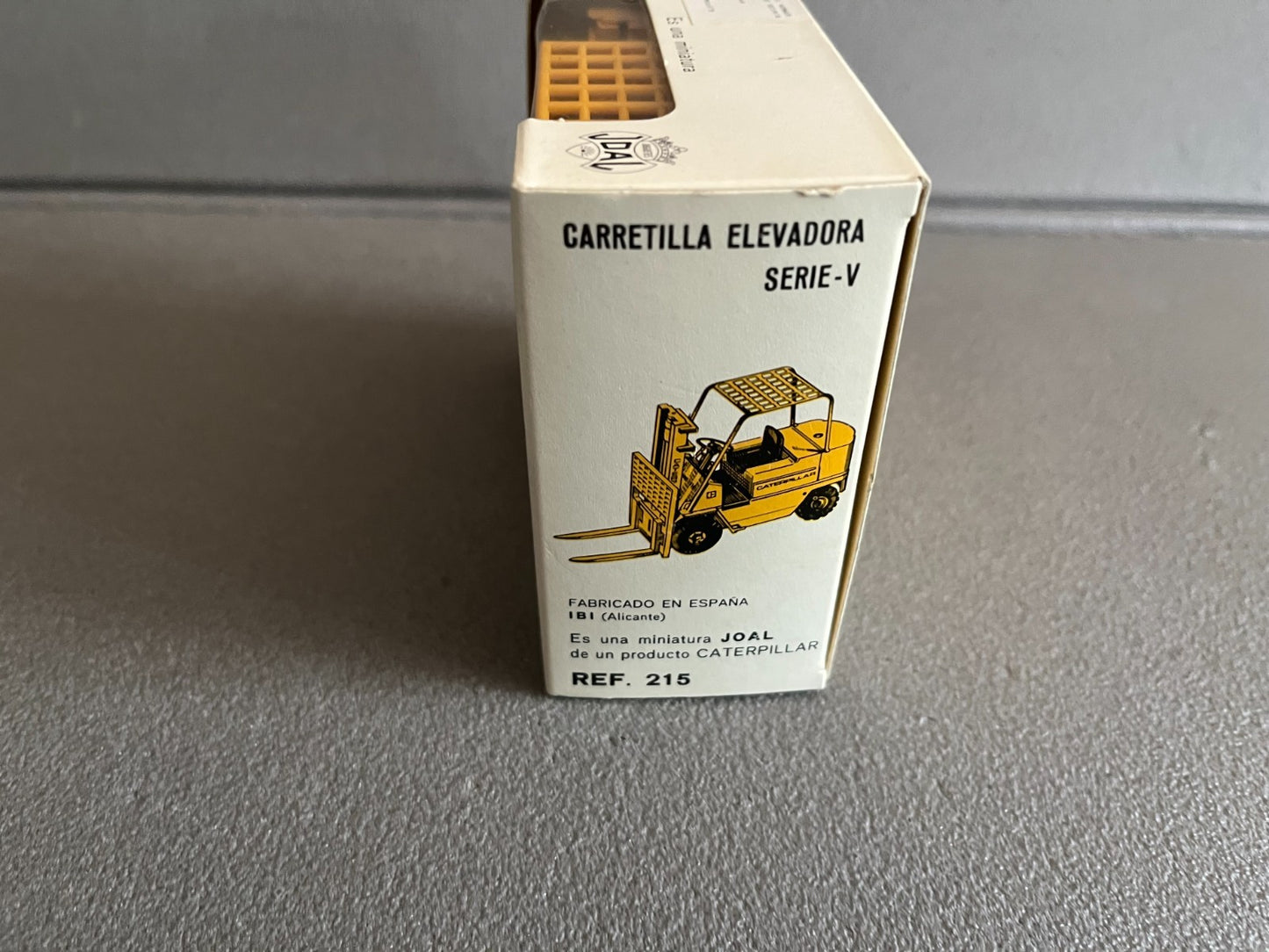 Miniature Véhicule Chantier Chariot Elevateur Caterpillar 215 Joal 1/25