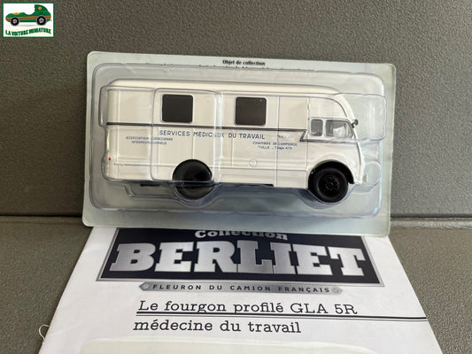 Voiture miniature Camion Berliet GLA 5R Medecine Travail Hachette 1/43