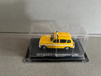 Voiture Miniature Renault 4 4L R4 Antananarivo 1984 Taxi Du Monde au 1/43 Altaya