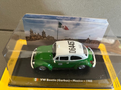 Voiture Miniature Volkswagen VW Beetle Garbus Mexico 1985 Taxi du Monde au 1/43