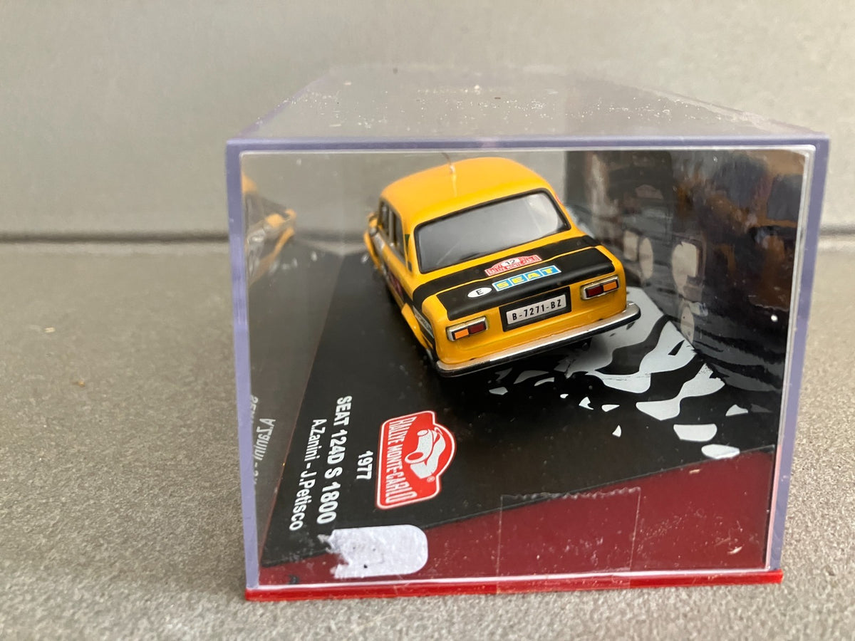 Voiture Miniature Seat 124D S 1800 Rallye Monte Carlo 1977 Altaya au 1/43