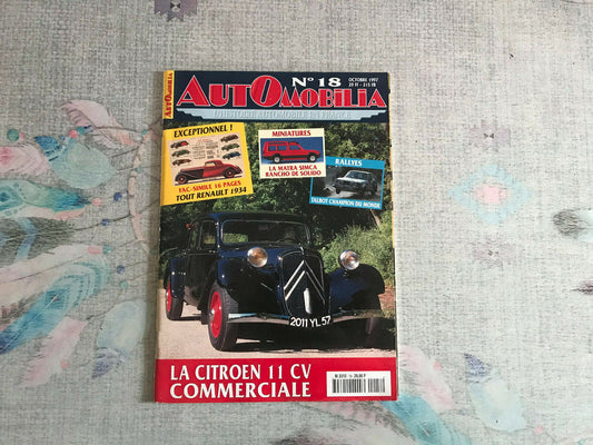 Livre Revue Voiture Automobile Automobilia N°18 1997