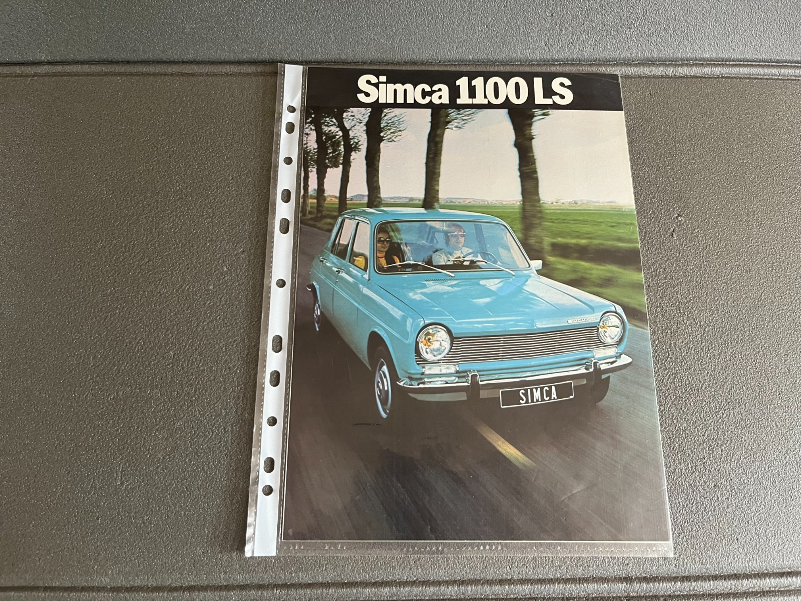 Ancien Dépliant Brochure Documentation Automobile Simca 1100 LS