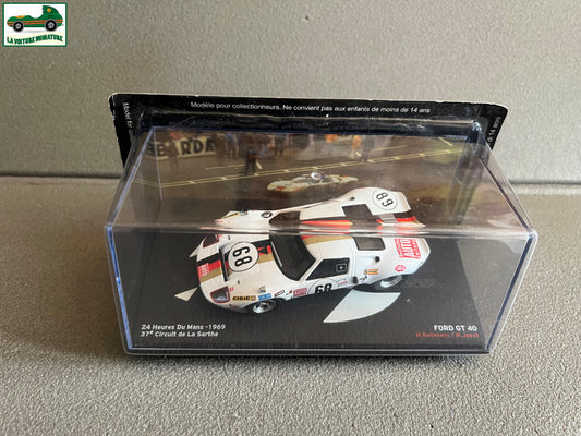 Voiture Miniature Ford GT 40 24 Heures du Mans 1969 au 1/43