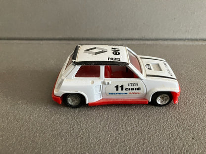 Ancienne Voiture Miniature Renault 5 R5 Turbo Rallye Paris Made Hong Kong 1/36