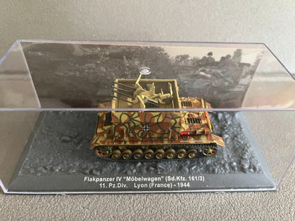 Miniature Militaire Char Tank Blindé Flakpanzer IV Mobelwagen Altaya 1/72