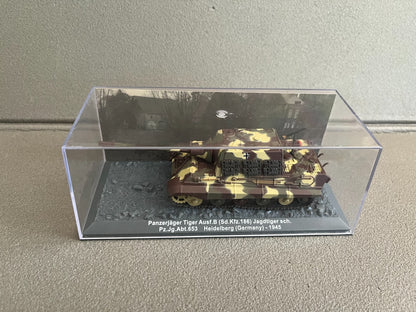 Miniature Militaire Char Tank Blindé Panzerjager Tiger Ausf.B Altaya 1/72
