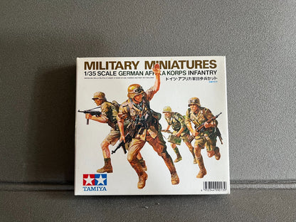 Maquette Militaire Figurine Soldat German Afrika Korps Infantry Tamiya 1/35